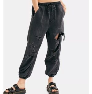 Free People Sloan Destructed Jean Joggers